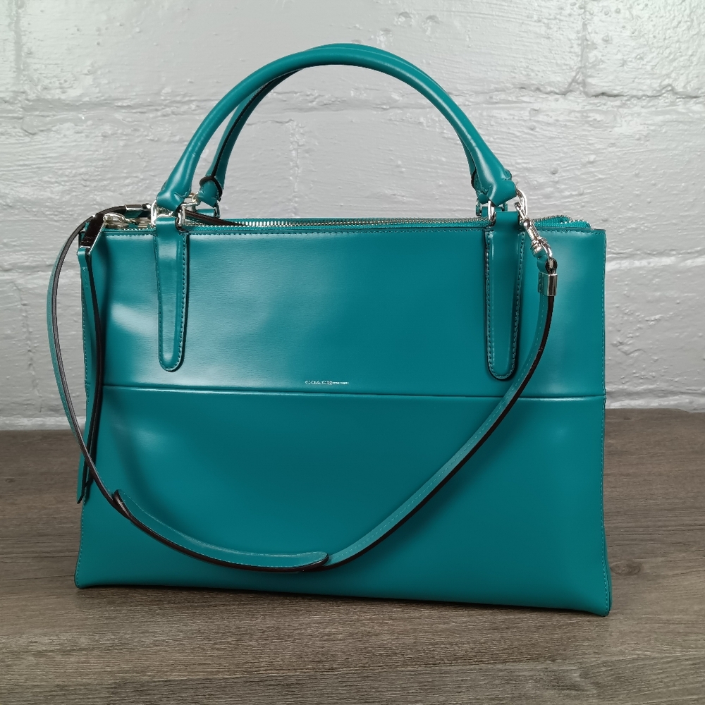 Coach Borough in Teal NWOT